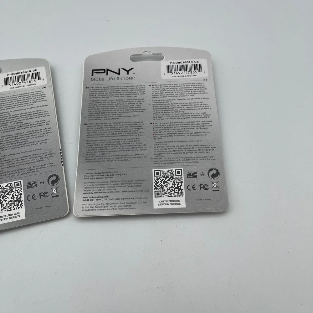 3 Pack PNY 16GB Professional High Speed SDHC Class 10 Memory Cards 20MB/s NEW